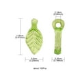 thumbnail image 3 of Transparent Acrylic Charms Leaf Charm Lawn Green 10.5x5x3.5mm Hole: 1.4mm, 3 of 5