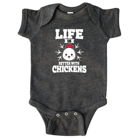 

Inktastic Life is Better with Chickens Gift Baby Boy or Baby Girl Bodysuit