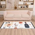 thumbnail image 2 of Yayeee Runner Rug for Bedroom 2'x6' Machine Washable Hallway Non Slip Mat, White Cartoon Halloween Ghosts, 2 of 8