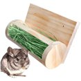 thumbnail image 1 of EastVita Rabbit Hay Rack, Guinea Pig Hay Feeder, Foldable Multi-Functional Fixed Type Wooden Hay Feeder Rabbit For Guinea Pigs, Chinchilla, Small Pets, 1 of 6
