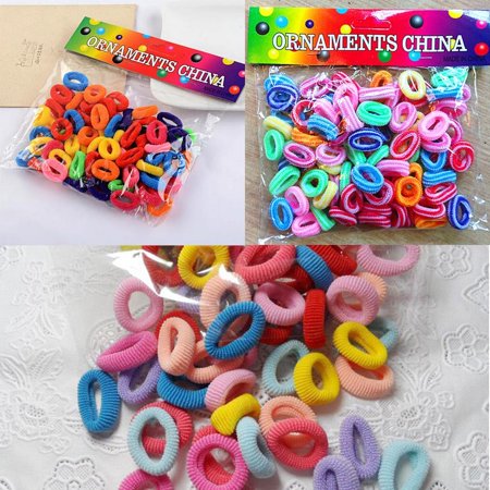 Children Girls Multicolor Elastic Hair Tie Band Ropes Ponytail