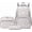Grey, variant on 3Pcs Daisy Prints Backpack for Girls Middle-School Elementary Students Bookbag Set with Lunch Box,Pink