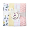thumbnail image 2 of Parent's Choice Multicolor Floral Cotton Flannel Receiving Blankets, 4 Pack, 2 of 5