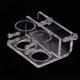 thumbnail image 3 of de de acrílico hacia fuera / soporte de manguera de influencia Soporte de tubería de agua - , orificio doble 24 mm-25 Orificio 24 mm a 25 mm Orificio doble de 24 mm a 25 mm Colco Clip de manguera de agua de acuario, 3 of 8