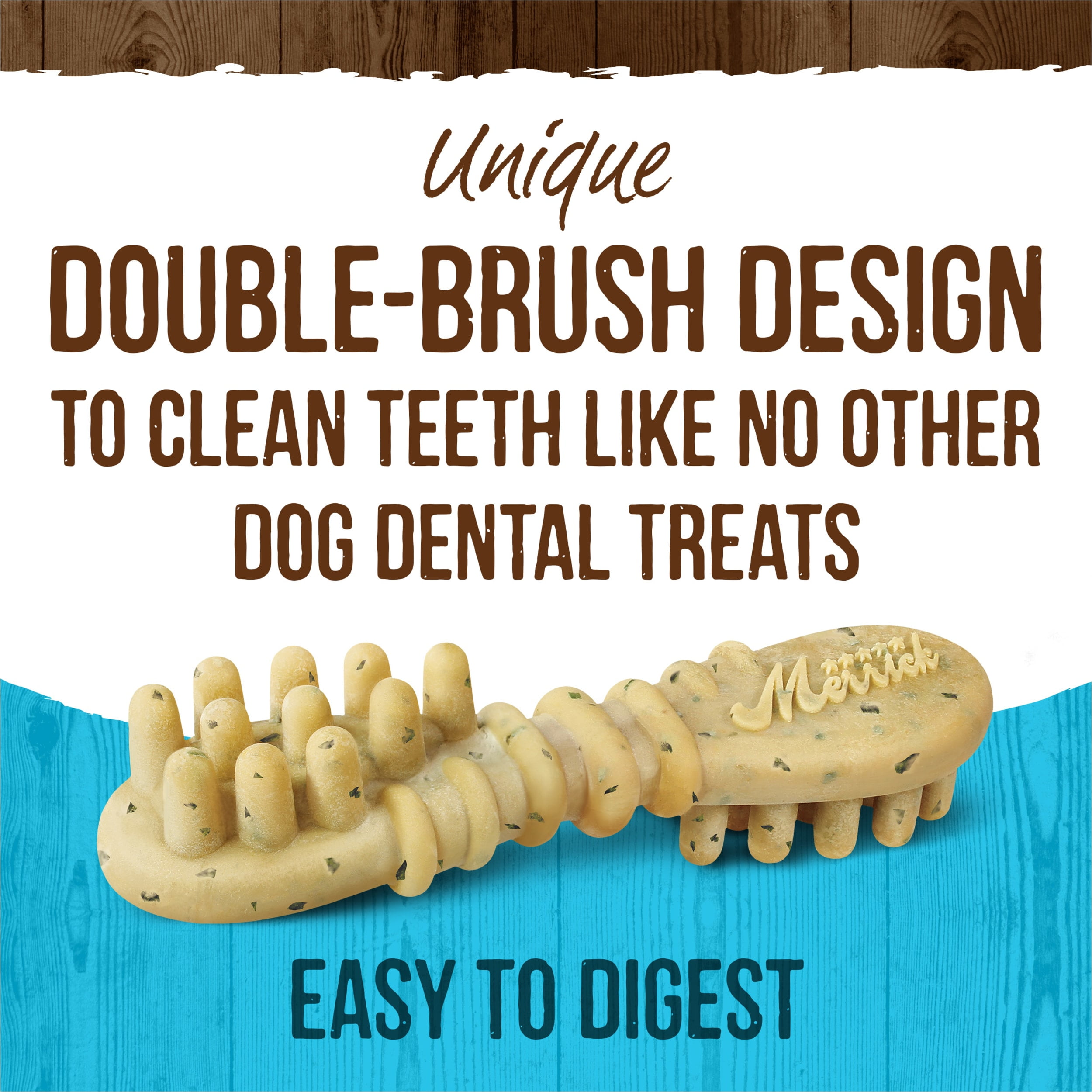 Merrick Fresh Kisses Small Dog Treats Real Mint Flavor Dental Chews 23 oz Box 36 Count Walmart