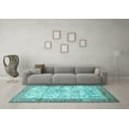 thumbnail image 3 of Ahgly Company Indoor Rectangle Animal Light Blue Traditional Area Rugs, 3' x 5', 3 of 4