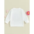 thumbnail image 4 of Bagilaanoe Toddler Baby Girl Casual Sweatshirt Long Sleeve Letter Print Pullover 6M 12M 18M 24M 3T 4T Kids Fall Loose Tee Tops, 4 of 9