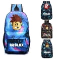 thumbnail image 2 of Roblox-Mochila escolar de celosía para niños y niñas, morral escolar de dibujos animados de Anime para estudiantes de primaria y secundaria, 2 of 4