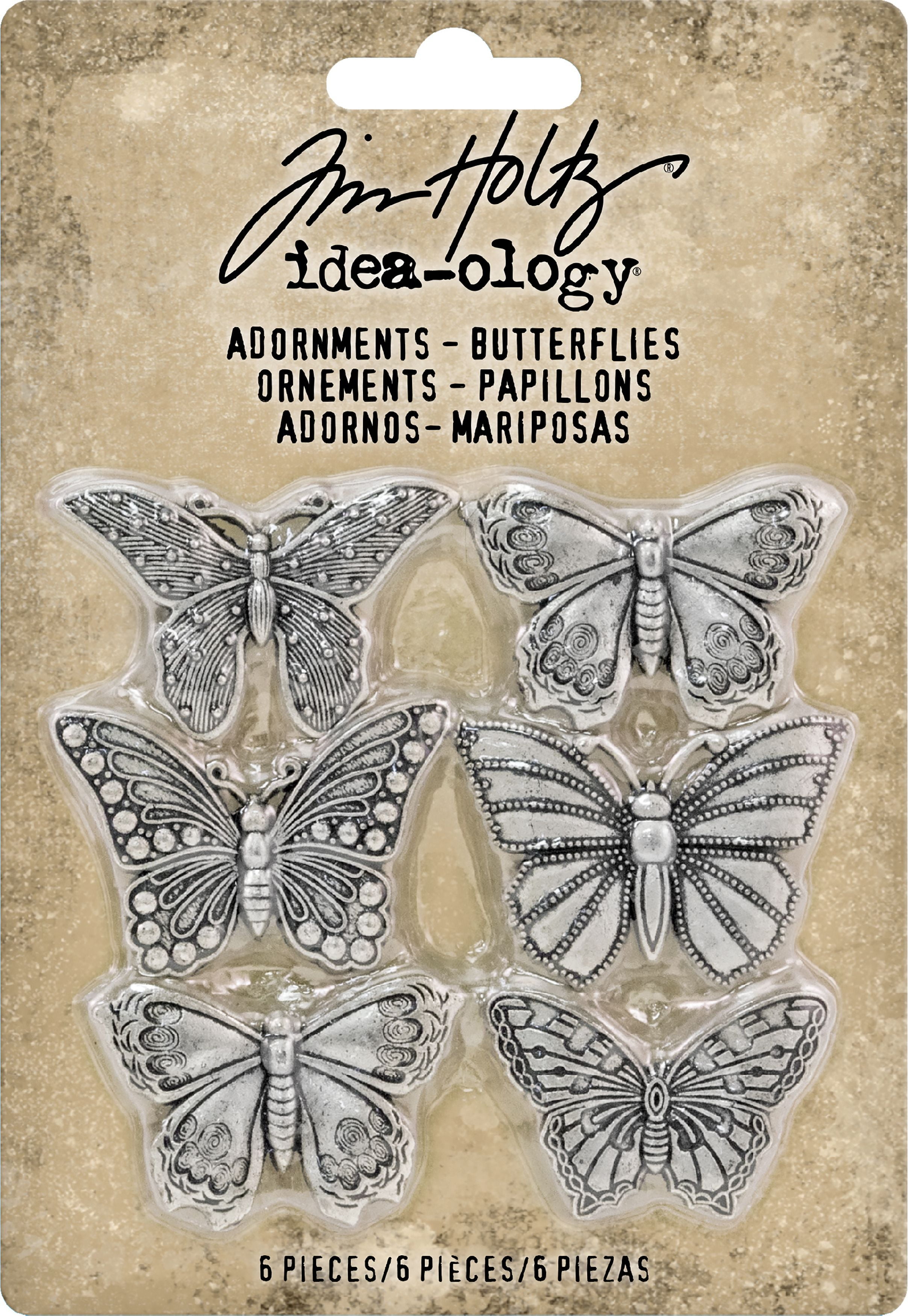 Idea-Ology Metal Adornments 1' 6/Pkg-Butterflies
