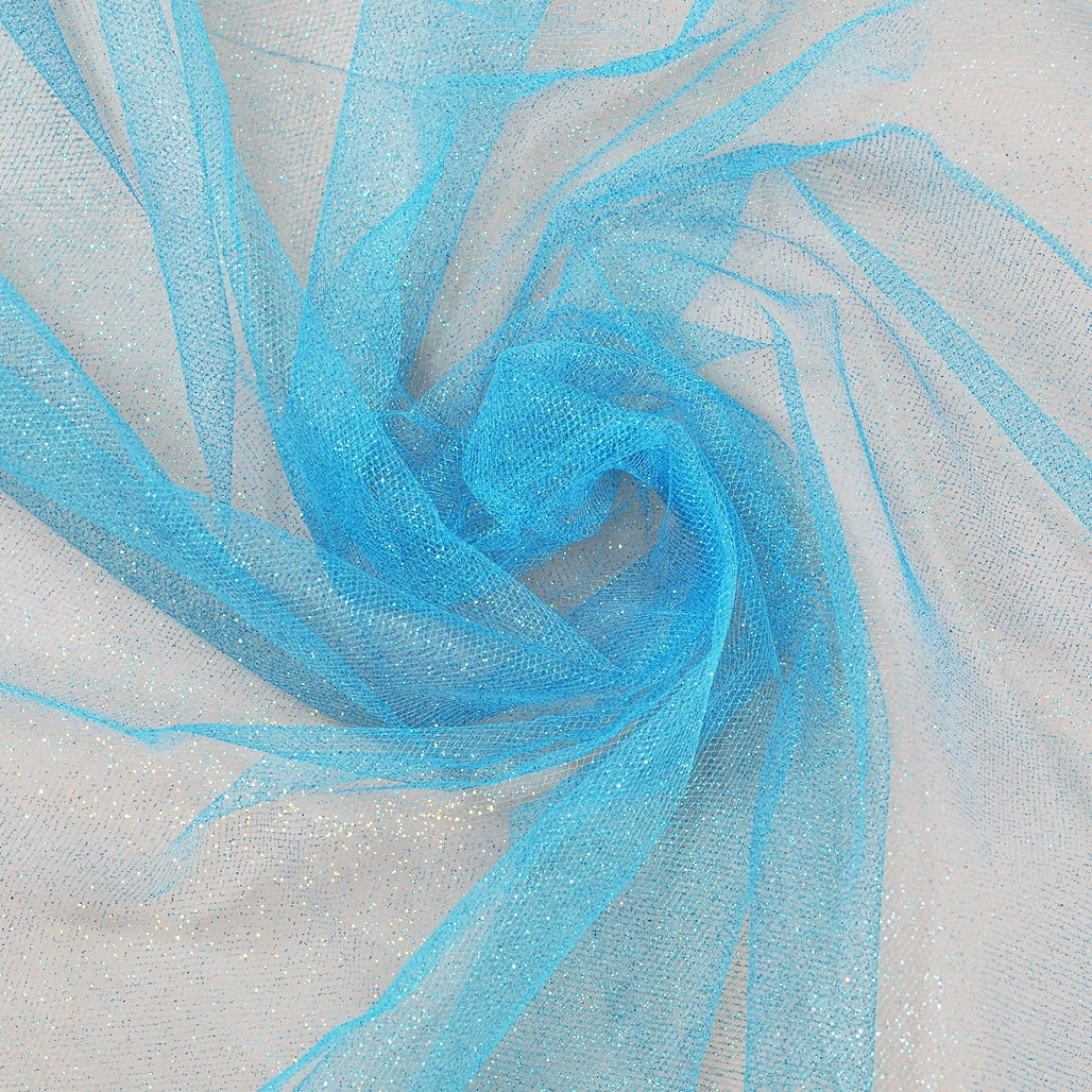 sparkly blue tulle