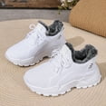 thumbnail image 5 of YLYL Womens Winter Sneakers Fur Lined Lace up Non Slip Warm Comfortable Outdoor Walking Shoes, 5 of 9