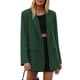 thumbnail image 1 of Blazer PRETTYGARDEN Verde Oscuro Doble Botonadura Talle Grande, 1 of 8