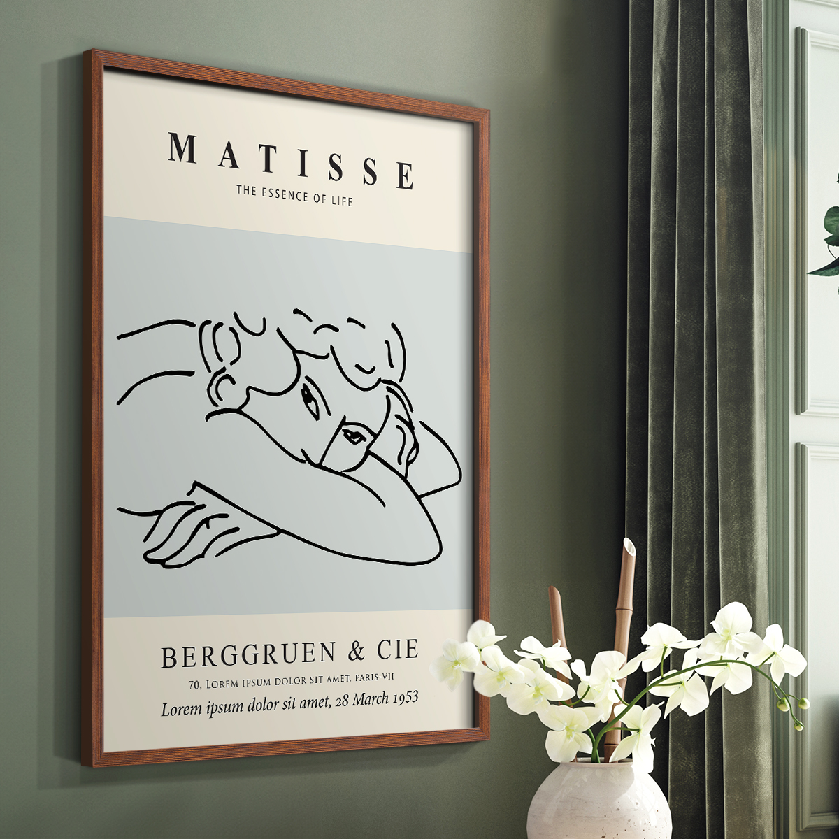 Matisse L Framed Print - Solid Wood
