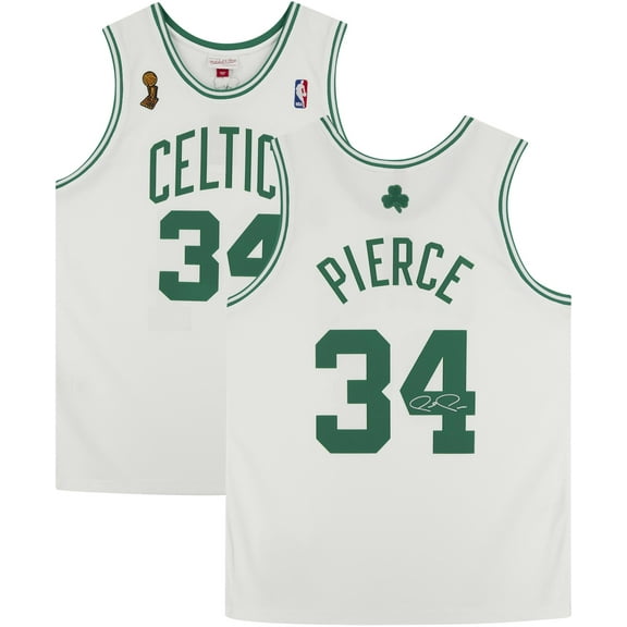 Paul Pierce Boston Celtics Autographed Mitchell & Ness 2007 - 2008 White Authentic Jersey