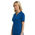 thumbnail image 3 of EL9605 V-Neck Scrub Top for Men & Women | Perfect for Medical, Dental, Veterinary Royal Blue Medium, 3 of 4