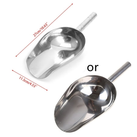 

Stainless Steel Ice Scoop Food Flour Sugar Dry Goods Shovel Kitchen Bar Tools