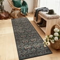 thumbnail image 2 of Volkmi Vintage Area Rug, Washable Non-Slip Stain Resistant Floral Rug, Easy Care Low Pile Stain Resistant Foldable Soft Carpet, 2 of 9