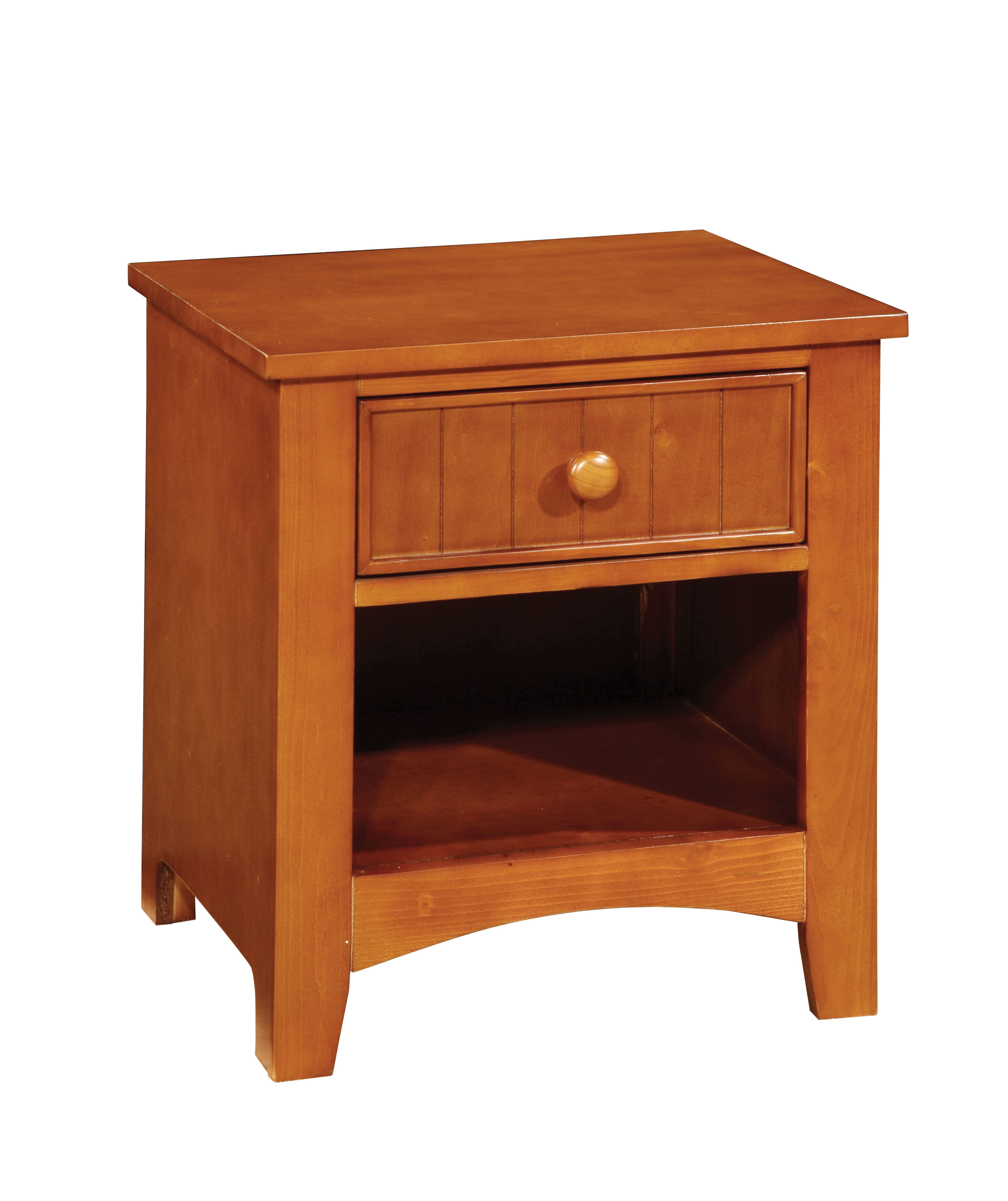 Furniture of America Geniet Nightstand with 1-Drawer, Oak