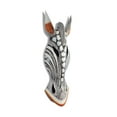 thumbnail image 2 of Wooden Tribal African Giraffe Mask Hand Carved Wall Plaque Hanging Home Decor Accent Sculpture Decoration Handmade Handcrafted Pearl Motif Size: 12" tall x 5" wide x 1.5" deep, 2 of 4