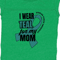 thumbnail image 4 of Inktastic I Wear Teal for My Mom Ovarian Cancer Awareness Boys or Girls Baby Bodysuit, 4 of 5
