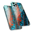 thumbnail image 6 of DesignSkinz Teal Blue Red Dragon Vein Agate V2 Full-Body Skin Decal Wrap Cover for iPhone 11 Pro Max, 6 of 9