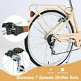 thumbnail image 6 of Ambifirner Cruiser Women Beach Bike, Men and Women,26-Inch Wheels, 7 -Speed, Stylish Steel Step-Thru or Step-Over Frame Beige, 6 of 6