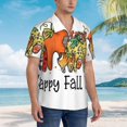 thumbnail image 3 of Fuzoiu It'S Fall Y'All Print Hawaiian Shirt for Men, Summer Beach Casual Short Sleeve Button Down Shirts, Men’s Beach Summer Shirts with Pocket,X-Large, 3 of 7