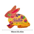 thumbnail image 3 of Easter Bunny Welcome Doormat Absorbent Non- Durable Soft Floormat For Holiday Party Indoor Outdoor Use, 3 of 8