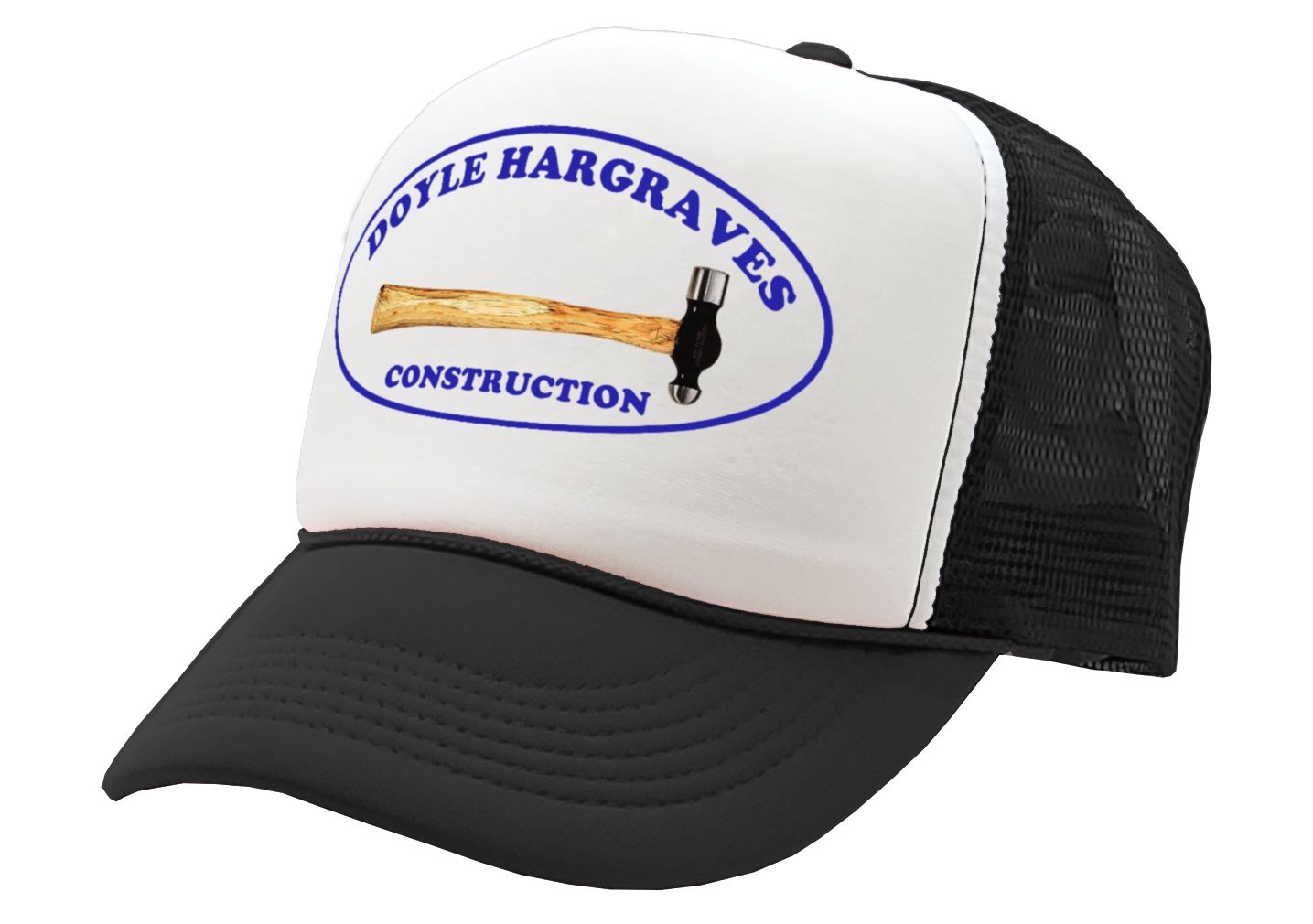 DOYLE HARGRAVES CONSTRUCTION movie Vintage Retro Style Trucker Cap