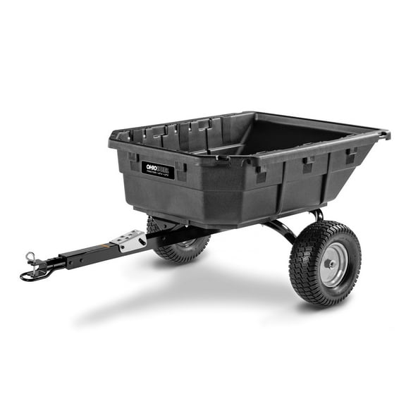 Ohio Steel 4048P-HYB 15 Cubic Foot Swivel Hybrid Lawn Tractor and ATV Dump Cart