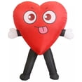 thumbnail image 1 of Disfraz inflable para adulto con diseño de corazón sonriente, 1 of 5