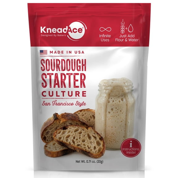 KneadAce Artisan Sourdough Starter - Wild Yeasts  - Non-GMO