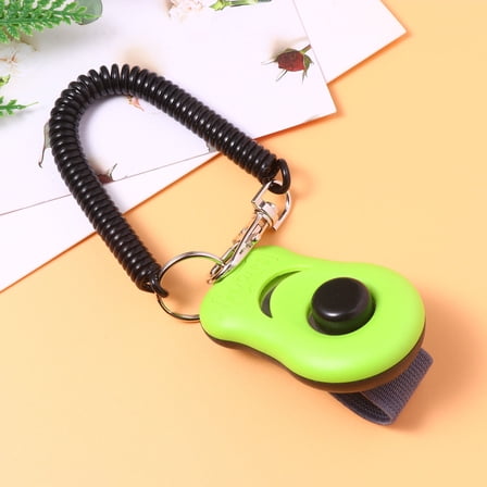 LULULION 1Pc Green Pet Training Clicker with Whistle Sound for Dog and Cat Obedience