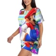 thumbnail image 2 of Saiise Mario Cc Pajamas Sets for Women Soft Short-Sleeved Pjs with Lounge Shorts Two Piece Sleepwear S-4XL, 2 of 7