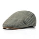 thumbnail image 1 of Gorra plana con estampado de pata de gallo de Ivy Gatsby Newsboy para hombre, 1 of 3