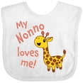 thumbnail image 3 of Inktastic My Nonno Loves Me- Cute Giraffe Boys or Girls Baby Bib, 3 of 4