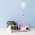 thumbnail image 4 of Juguetes para gatos con bola de pistas de rodillos, juguete de plumas giratorio automático, juguetes interactivos para gatos, juguete con rodillo de pista para gatos, muy versátil, 4 of 10