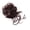 Dark Brown, variant on Curly Ponytail Hairpiece Clip In Claw Design For Voluminous Bun Hairstyle Dark Brown