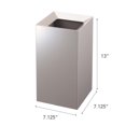 thumbnail image 3 of Yamazaki Home Veil Square Trash Can GY, 3 of 5