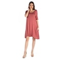 thumbnail image 4 of Soft Flare T Shirt Dress with Pocket Detail, 4 of 7