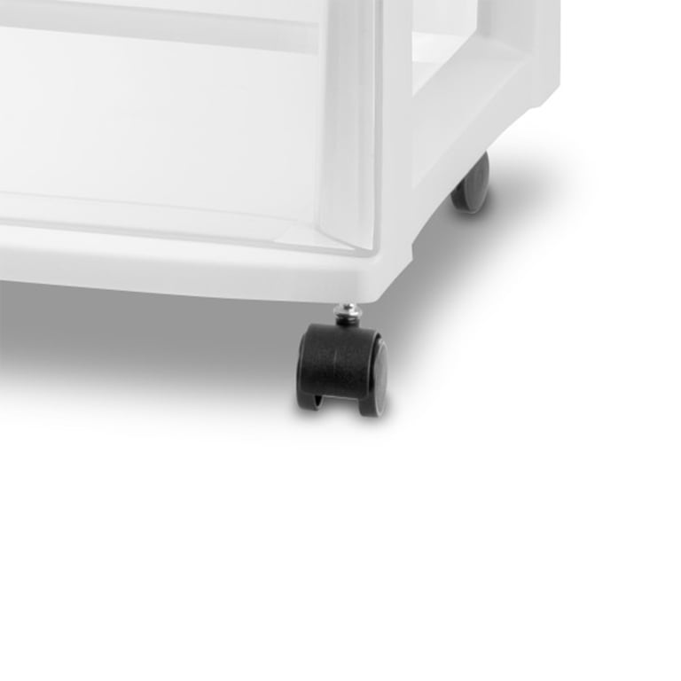 Sterilite, Home 3 Drawer Wide Wheeled Plastic Container, 2 Pack