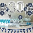 thumbnail image 5 of 30th Birthday Decorations Blue and Silver for Men 30 Birthday Balloons for Him Women and Navy Happy 30th Birthday Bunting Banner for Men Her Femal Male 30 Years Anniversary Birthday Party Supplies, 5 of 6