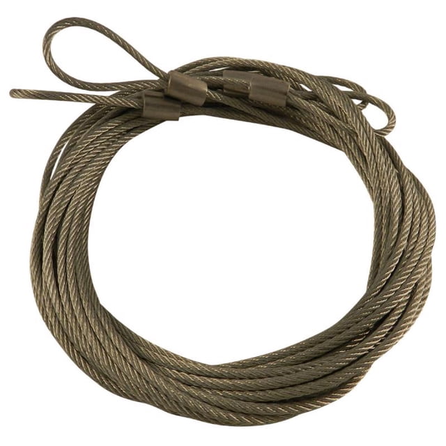 Cables de extensión Richelieu Steel de 12 pies de largo y 0,33 cm de diámetro, paquete de 2