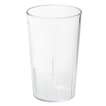 Plastic Drink Tumblers 5 oz, Textured, Clear, 12 pack