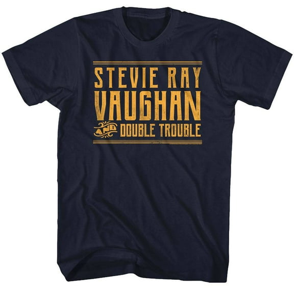 Stevie Ray Vaughan Srvanddt Navy Adult T-Shirt