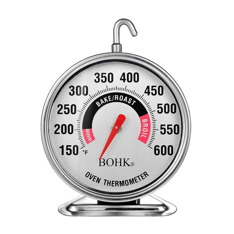 KT Thermo 3 Large Oven Thermometer NSF Accurately- Large Rotary Hook & Easy to Read Large Reading Number Shows Marked Temperature for Kitchen Food