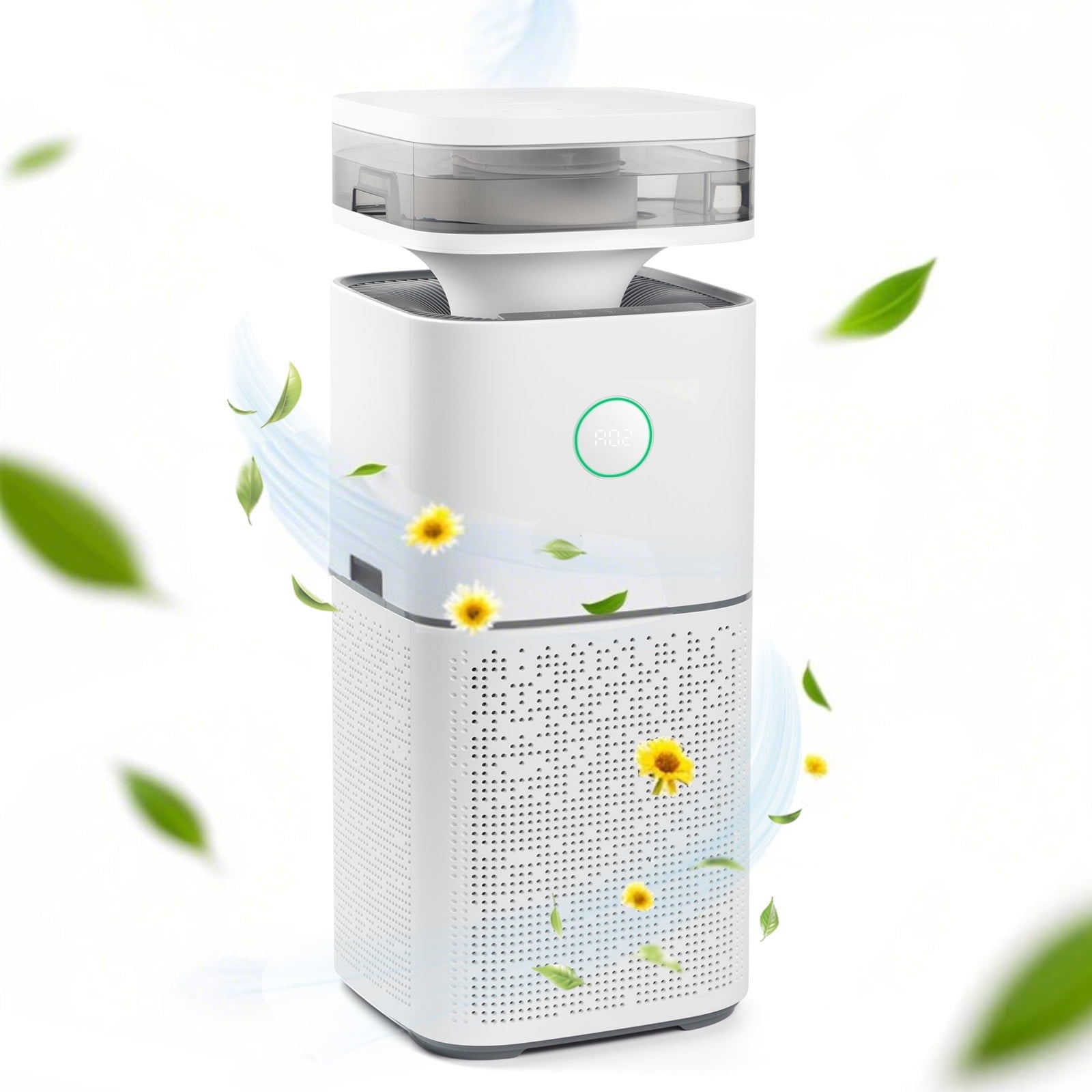 KISSAIR 2-in-1 Air Purifier and Humidifier Combo(CARB), H13 True HEPA Filter, Air Cleaners for Home/Office/Large Rooms(2676 Sq.ft), 99.97% Removal for Dust/Smoke/Pet Hair