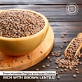 thumbnail image 4 of Pride Of India Whole Brown Lentils (Masoor Dal), 3 lbs Jar, Natural, Gluten-Free & Vegan, 4 of 8
