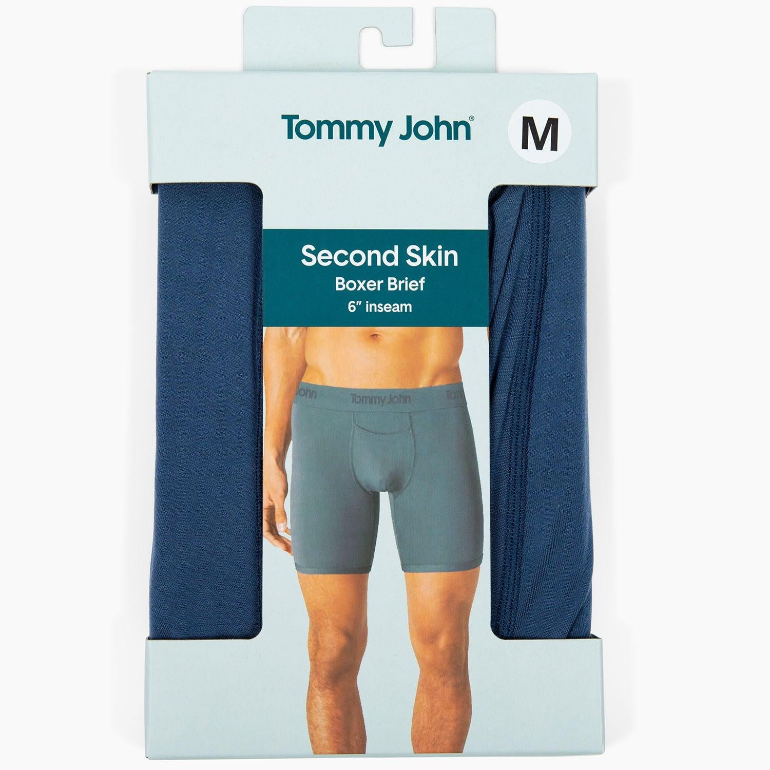 Men's Tommy John 1002379 Second Skin Boxer Brief (Turbulence XL) 