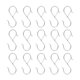 thumbnail image 1 of 15 ganchos metálicos resistentes en forma S, , modernos y multifuncionales para toallas oficina, cucharas, sartenes y utensilios, 1 of 8